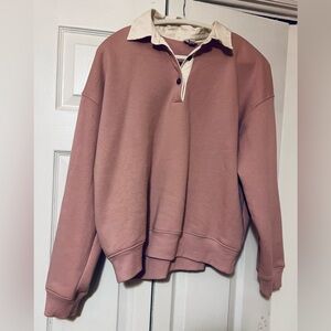 J. Crew Collared Sweatshirt